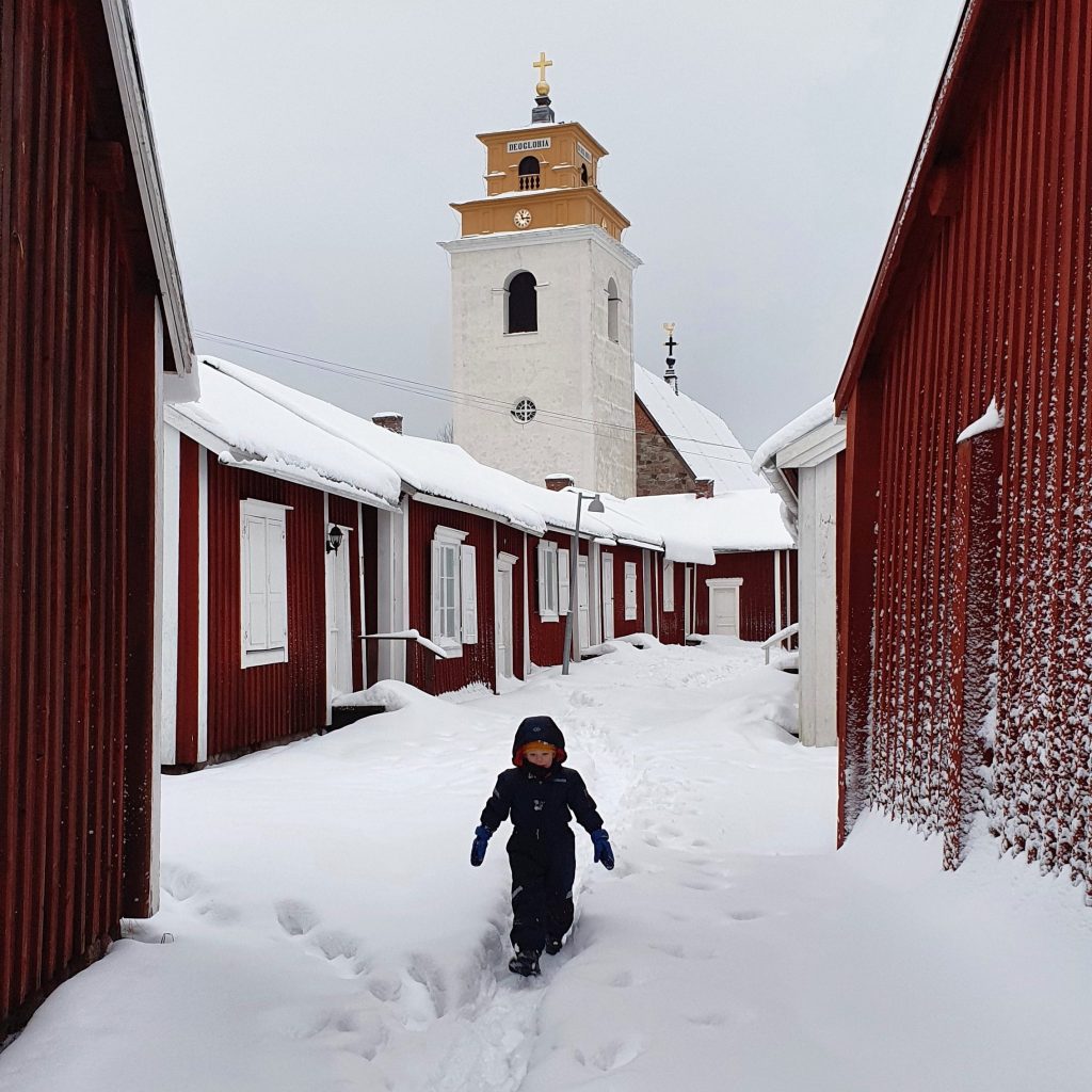 Lappföld és Észak-Svédország télen